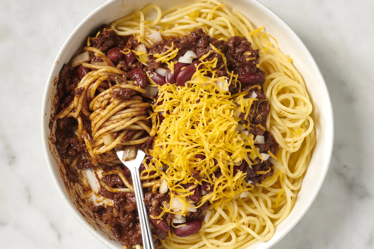 This Midwestern specialty has beans and is typically served over a bed of spaghetti. (Alex Lepe/TCA)