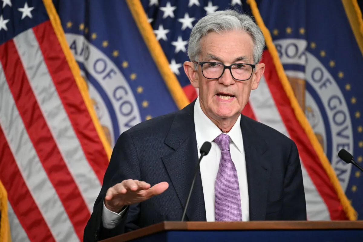 U.S. Federal Reserve chairman Jerome Powell holds a press conference in Washington on Sept. 18, 2024. (Mandel Ngan/AFP)