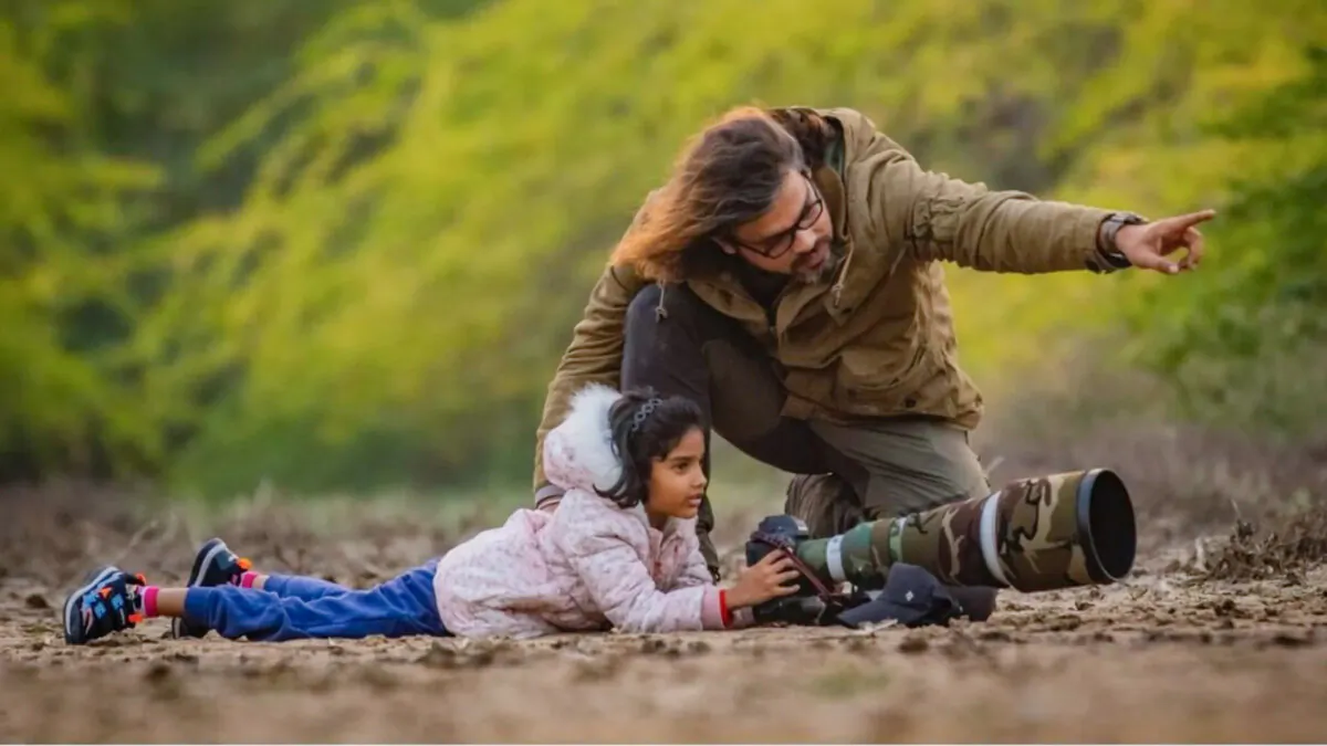 Shreyovi Mehta with her father, Shivang Mehta. (Courtesy of Allen Jacob)
