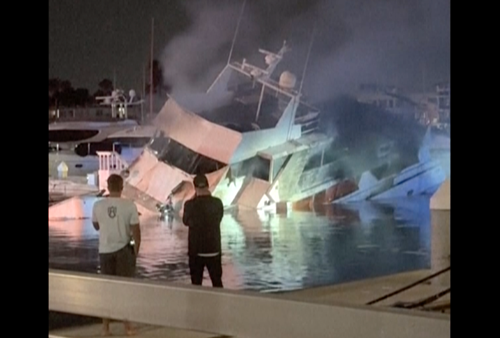 Luxury Yacht Stocked With Ammunition, Fireworks Explodes at Southern California Marina