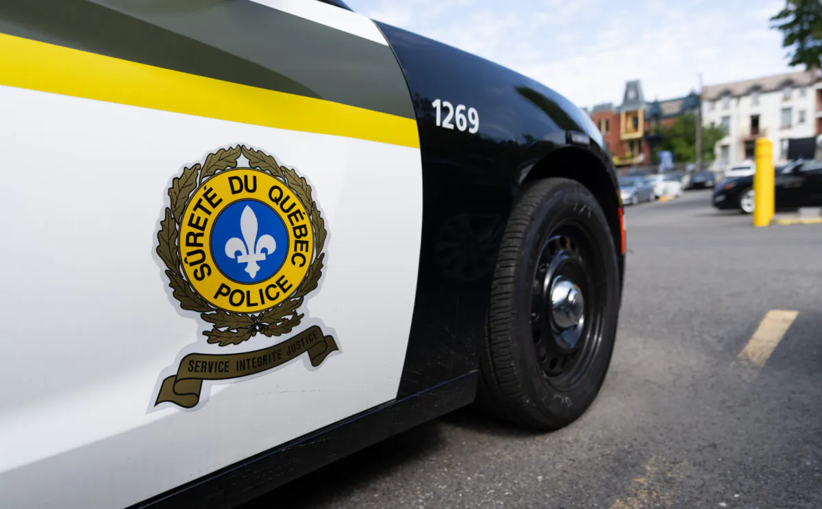 A Surete du Quebec police car is seen at their headquarters in Montreal, on Sept. 10, 2024. (The Canadian Press/Christinne Muschi)