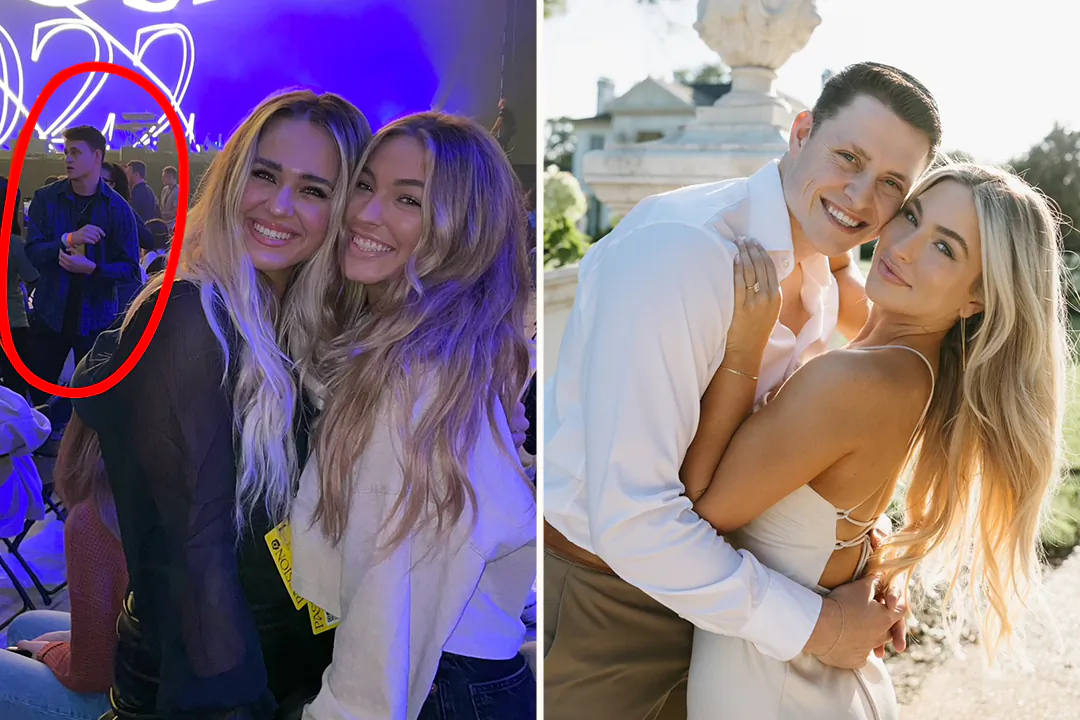 (Left) Nic in the background of Madelyn's pictures; (Right) Nic and Madelyn tied the knot in 2024. (Courtesy of Madelyn Anderle; Courtesy of Marissa Alvarez)