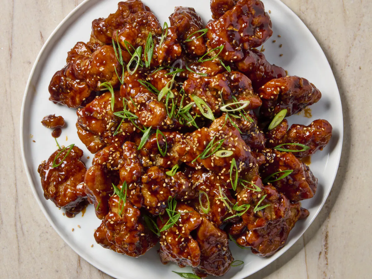 This ultra-crunchy, juicy, glazed ‘KFC’ can’t be beat. (Alex Lepe/TCA)