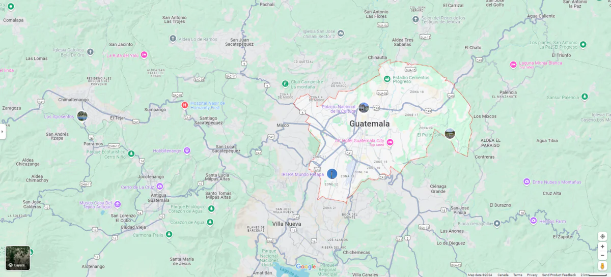 Guatemalan President Bernardo Arévalo said Tuesday at the U.N. General Assembly that his country would send 150 military police officers to help Haiti fight violent gangs. (Screenshot via Google Map)