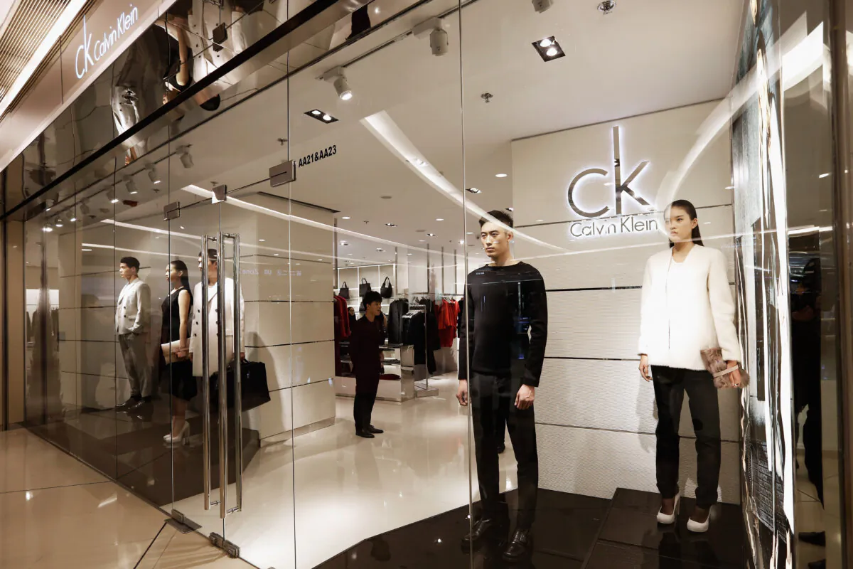 A live model presentation during the Fall 2012 Presentation at a Calvin Klein store in Oriental Plaza in Beijing on Nov. 13, 2012. (Lintao Zhang/Getty Images for Calvin Klein)