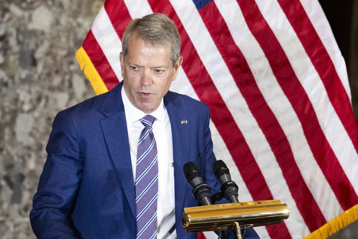 Nebraska Gov. Jim Pillen speaks during an event in the Statuary Hall of the U.S. Capitol in Washington on June 7, 2023. (Jim Watson/AFP via Getty Images)