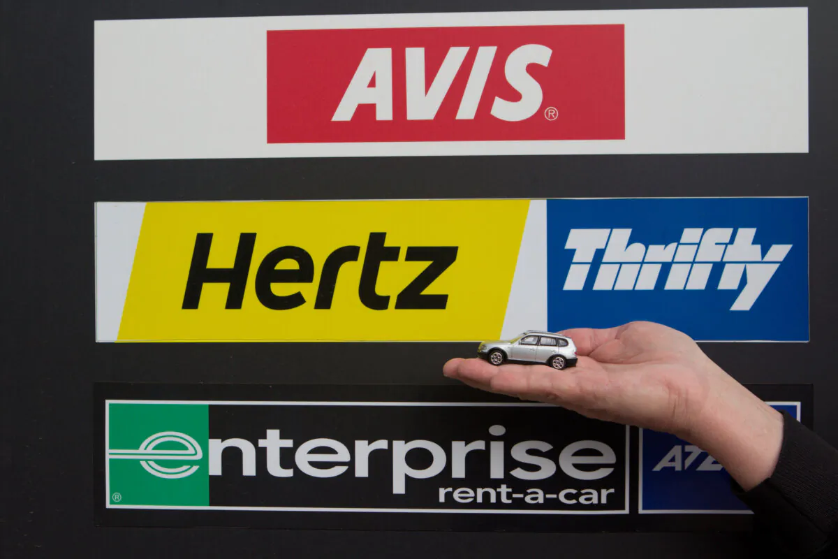 Car rental signs. (Dreamstimes/TCA)