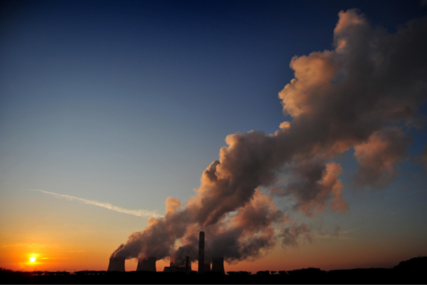 The sun setting over Ratcliffe-on-Soar Power Station near Nottingham, England, on Jan. 17, 2012. (Matthew Vincent/PA Wire)