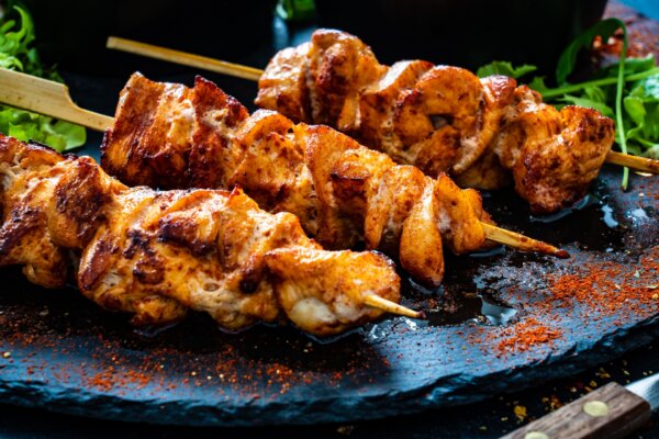 Bang Bang Chicken Skewers Are a Spicy-Sweet Air Fryer Revelation