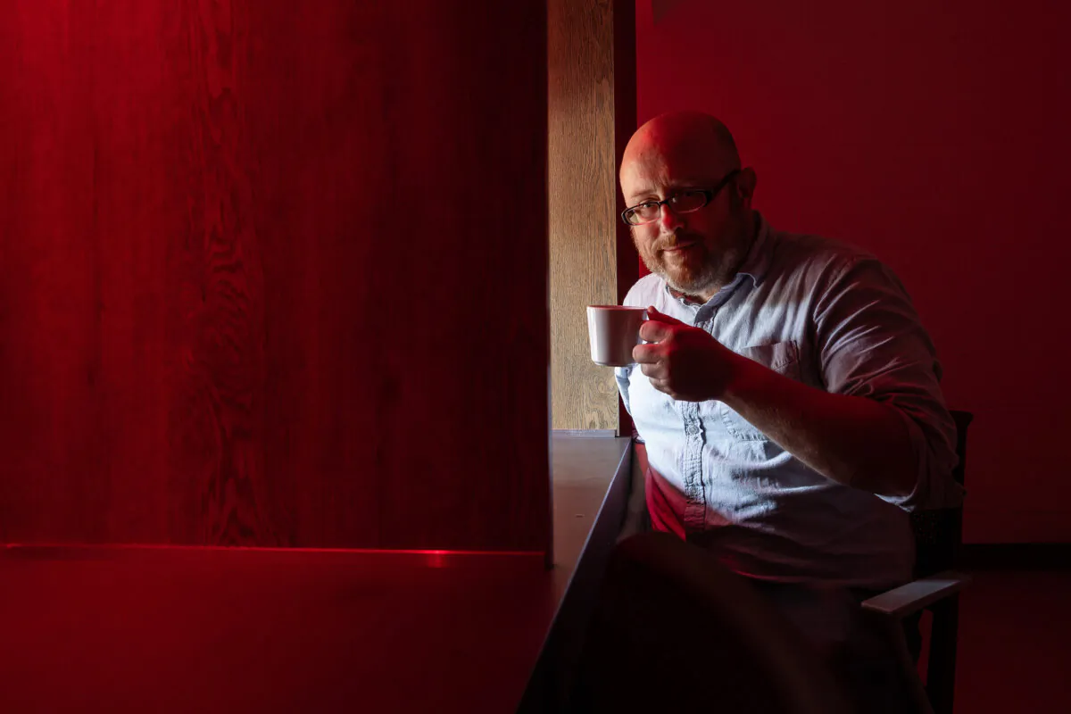 Bill Ristenpart, director of UC Davis’ new Coffee Center, pauses under the red lights of the facility’s sensory booth, Wednesday, July 24, 2024, in Davis, Calif. (Karl Mondon/Bay Area News Group/TNS)