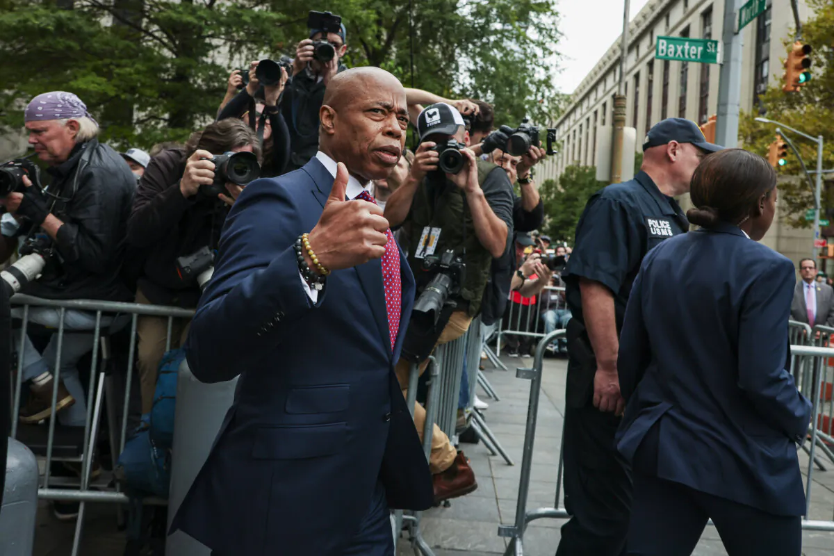 New York City Mayor Eric Adams leaves federal court in New York City on Sept. 27, 2024. (Yuki Iwamura/AP Photo)