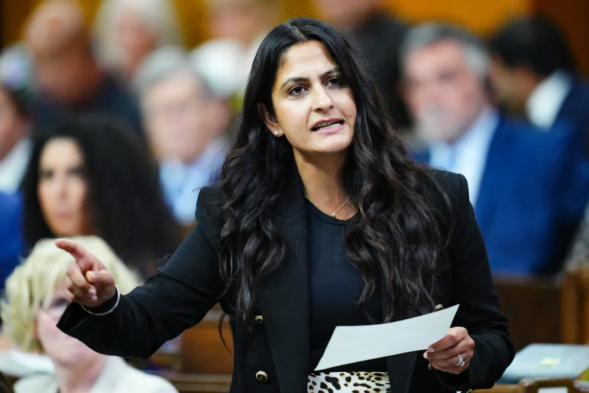 Kamal Khera, Minister of Diversity, Inclusion and Persons with Disabilities, rises during question period in the House of Commons on Parliament Hill in Ottawa, on Sept. 17, 2024. (The Canadian Press/Sean Kilpatrick)
