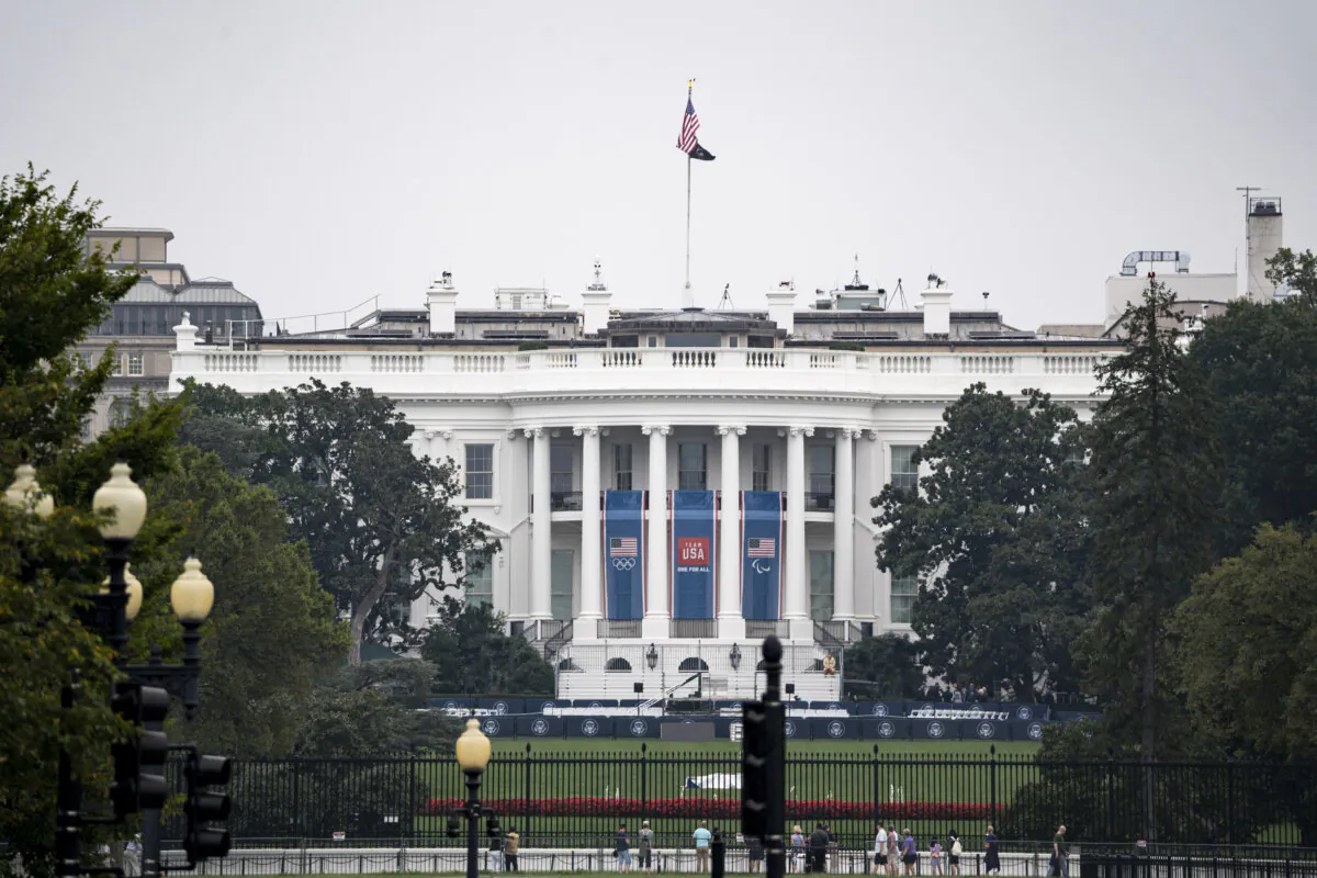 The White House on Sept. 29, 2024. (Madalina Vasiliu/The Epoch Times)