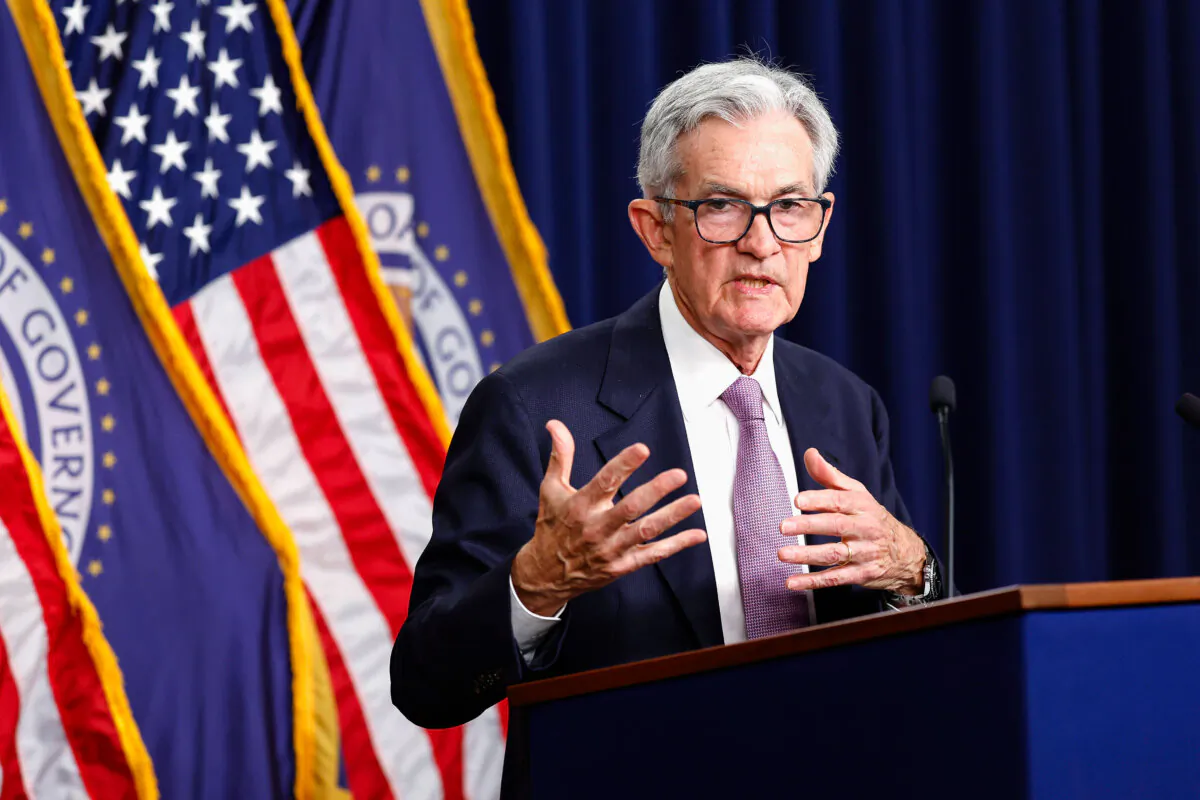 Federal Reserve Chairman Jerome Powell speaks during a news conference in Washington, on Sept. 18, 2024. (Anna Moneymaker/Getty Images)