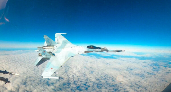 NORAD Shows Dramatic Video of Russian Fighter Jet Flying Close to Aircraft Off Alaska