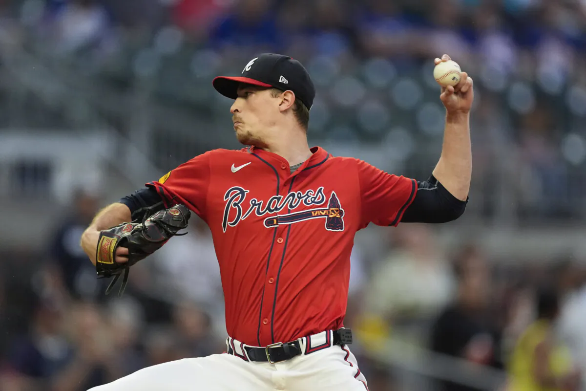 Atlanta Braves starting pitcher Max Fried works against the Toronto Blue Jays in the first inning of a baseball game in Atlanta on Sept. 6, 2024. (John Bazemore/AP Photo)