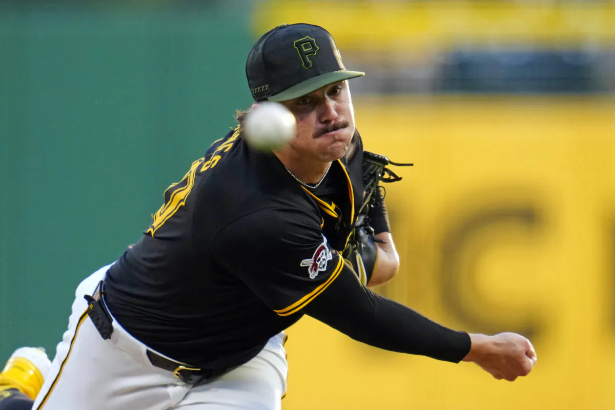 Pittsburgh Pirates starting pitcher Paul Skenes delivers during the first inning of a baseball game against the Miami Marlins in Pittsburgh, on Sept. 9, 2024. (Gene J. Puskar/AP Photo)