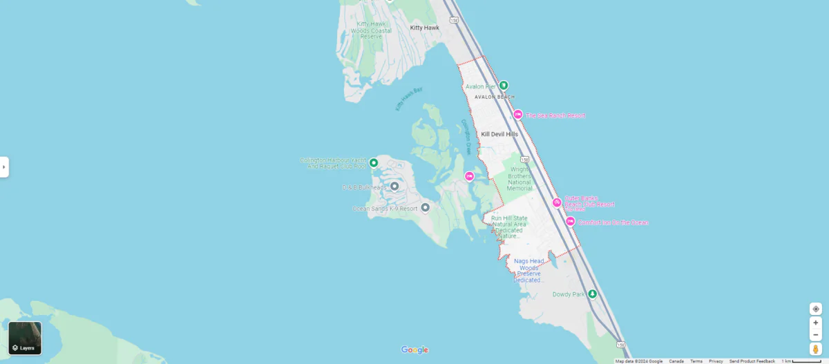 Federal investigators are examining evidence to determine what led to a plane crash last weekend on North Carolina’s Outer Banks that killed five people, including a 6-year-old. (Screenshot via Google Map)