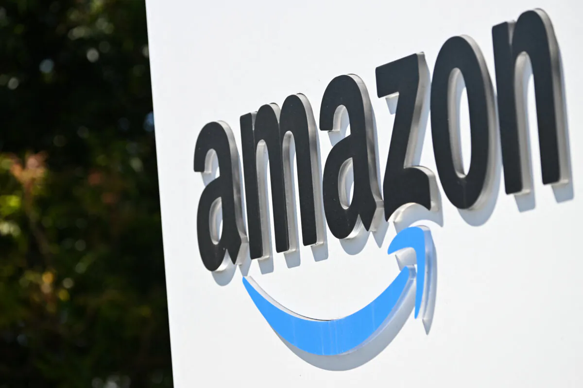 Amazon Delivery signage is displayed outside an Amazon.com Inc. delivery hub during Amazon Prime Day in Torrance, Calif., on July 12, 2022. (Patrick T. Fallon/AFP via Getty Images)