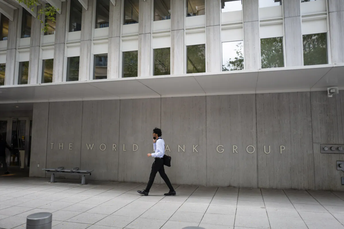 The World Bank Group in Washington on Oct. 3, 2024. (Madalina Vasiliu/The Epoch Times)