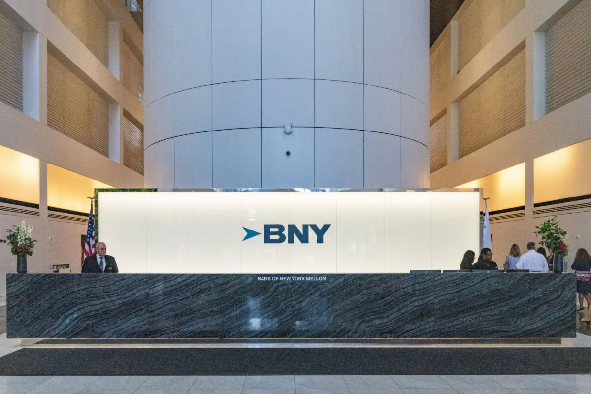 The office of BNY Mellon investment banking company in New York City on July 10, 2024. (David 'Dee' Delgado/Reuters)