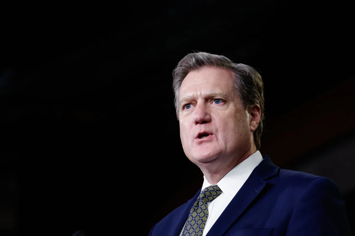 Rep. Michael Turner (R-Ohio) speaks during a press conference on the 2023 Fiscal Year at the U.S Capitol Building on Dec. 14, 2022. (Anna Moneymaker/Getty Images