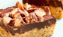 Peanut Butter Chocolate Crispy Bars (No-Bake)