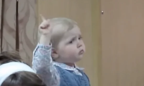 Little Girl Maestro Conducts Choir