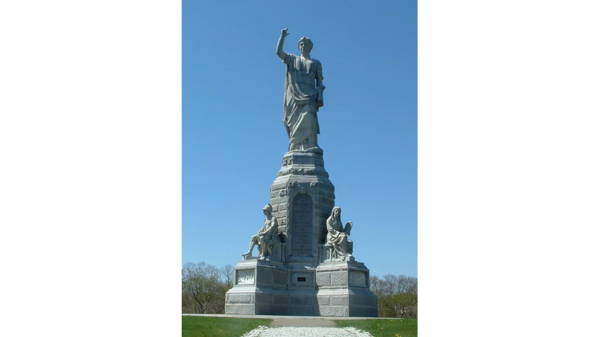 The lesser known National Monument to the Forefathers, in Plymouth, Massachusetts. (Public Domain)