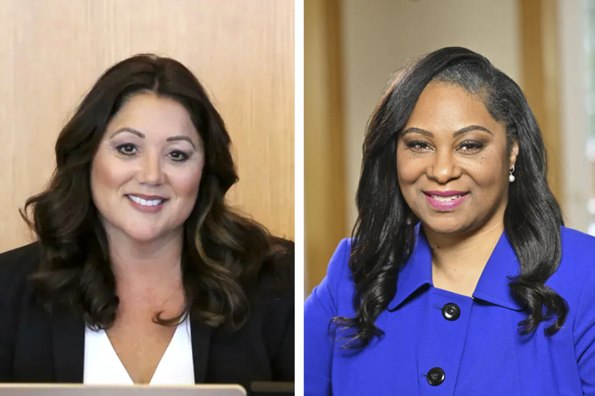 (Left) Republican Rep. Lori Chavez-Deremer. (Right) Democratic candidate Janelle Bynum. (Courtesy of Lori Chavez-Deremer; janellebynum.com)
