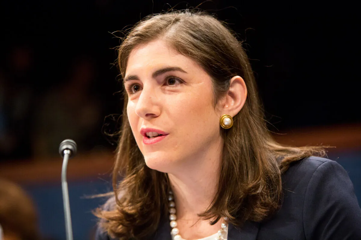 Dafna Rand, then-deputy director of studies at the Center for a New American Security, testifies before the House Intelligence Committee on Capitol Hill in Washington on Sept. 18, 2014. (Allison Shelley/Getty Images)
