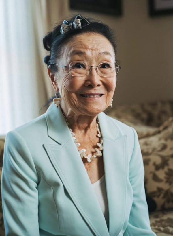 Elderly Japanese woman in "Heart of a Servant - The Father Flanagan Story."