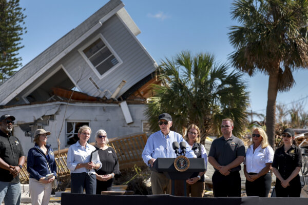 Day in Photos: Biden Surveys Milton Damage, Space X Launch, and Belgian Elections