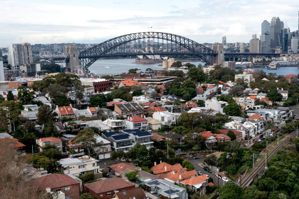 A general view of homes in McMahons Point in Sydney, Australia on May 5, 2022. (Brendon Thorne/Getty Images)