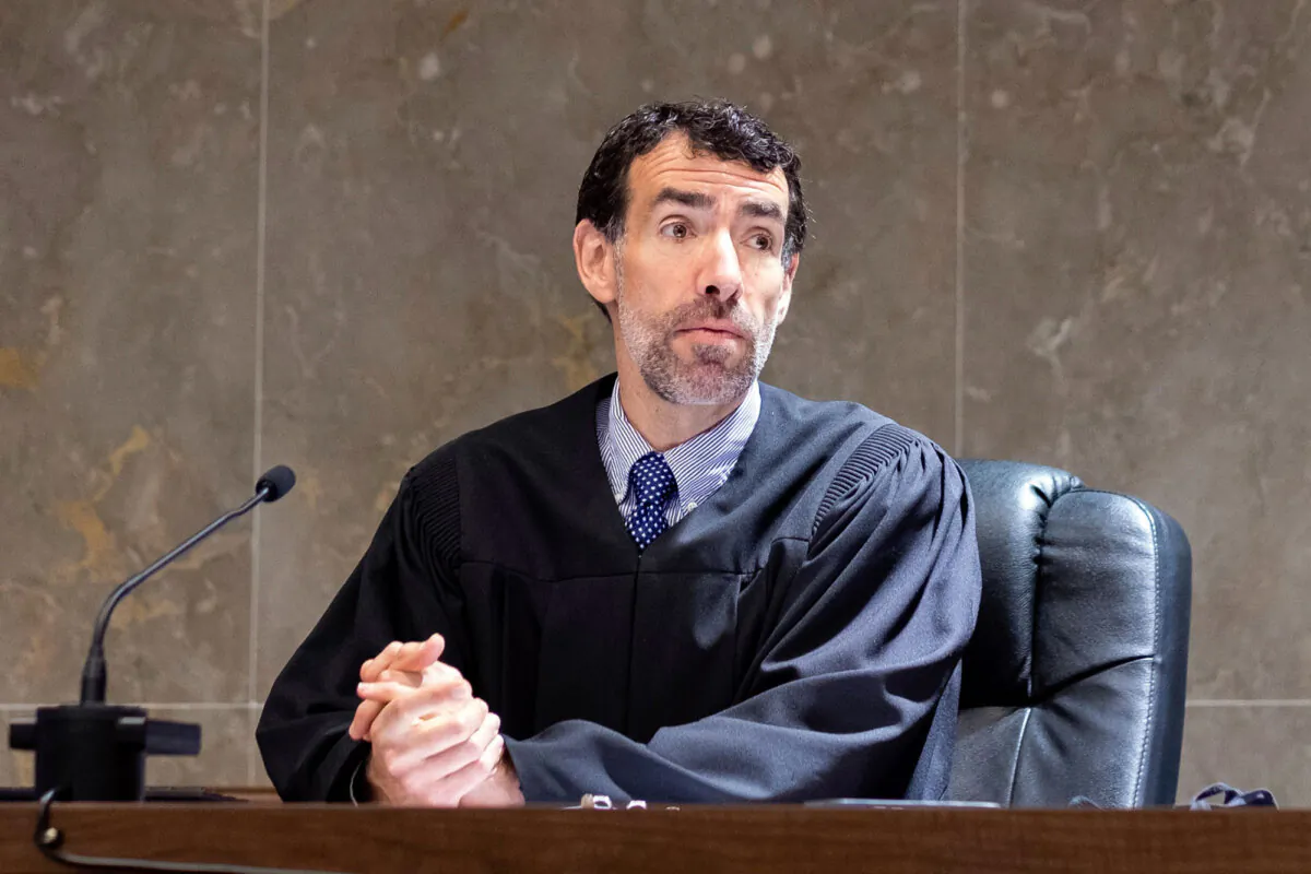 Fulton County Superior Court Judge Robert McBurney in Atlanta on May 2, 2022. (Ben Gray/AP Photo)