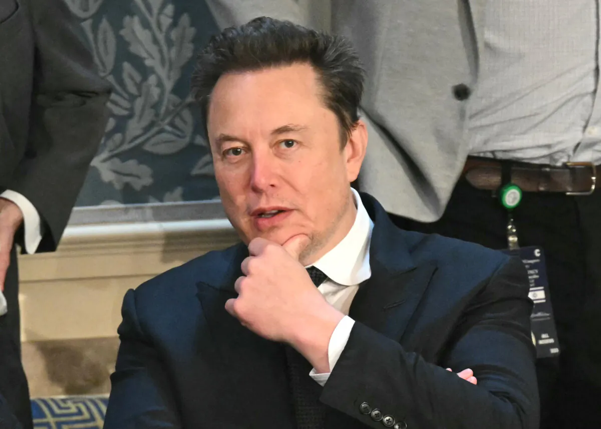 Tesla CEO Elon Musk arrives for Israeli Prime Minister Benjamin Netanyahu's speech to a joint meeting of Congress at the U.S. Capitol in Washington on July 24, 2024. (Saul Loeb/AFP via Getty Images)