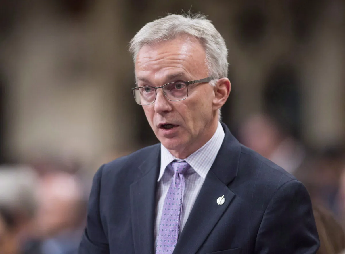 Liberal MP Sean Casey rises in the House of Commons in Ottawa on Dec. 11, 2017. (The Canadian Press/Adrian Wyld)