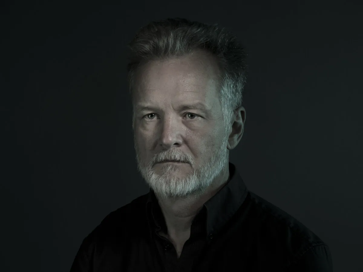 This photograph, provided by the VII Foundation, shows Paul Lowe posing for a portrait in Sarajevo, Bosnia-Herzegovina, May 7, 2019. (Justin McKie/VII Foundation via AP)