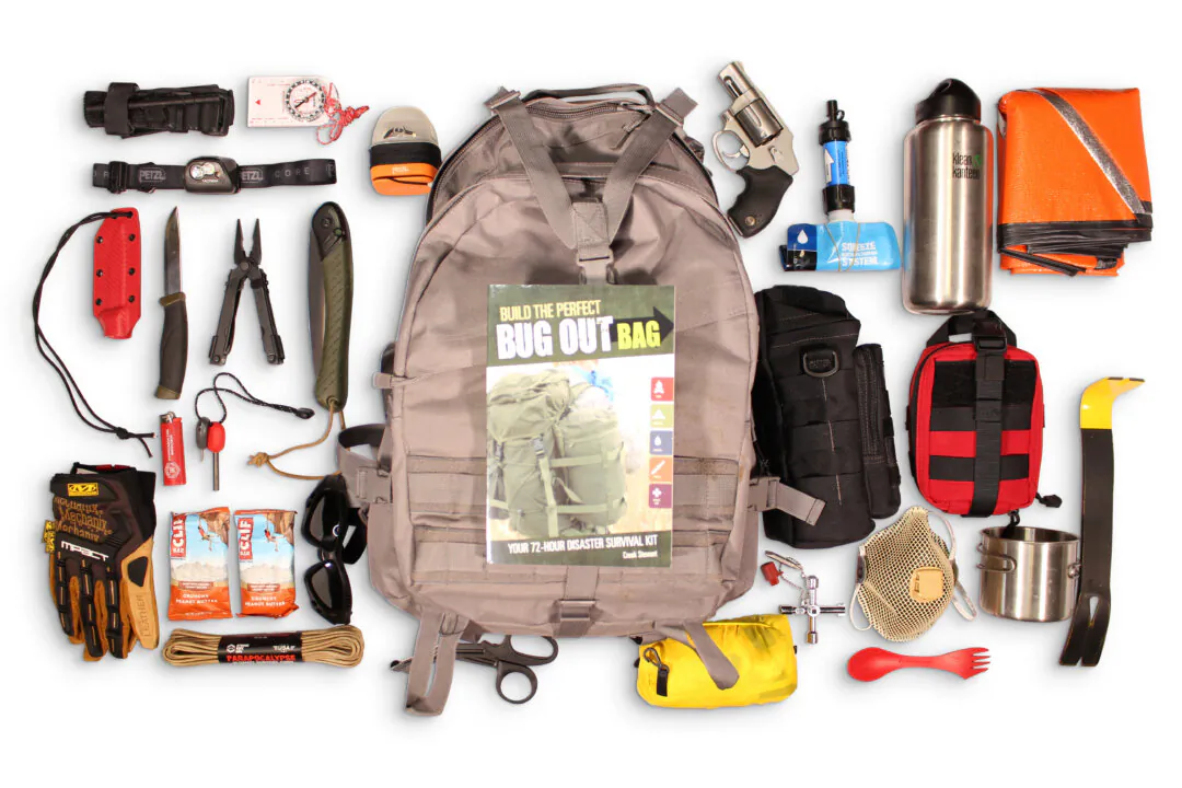 An example of a bug out bag prepared by survival expert Creek Stewart. (Courtesy of Creek Stewart)