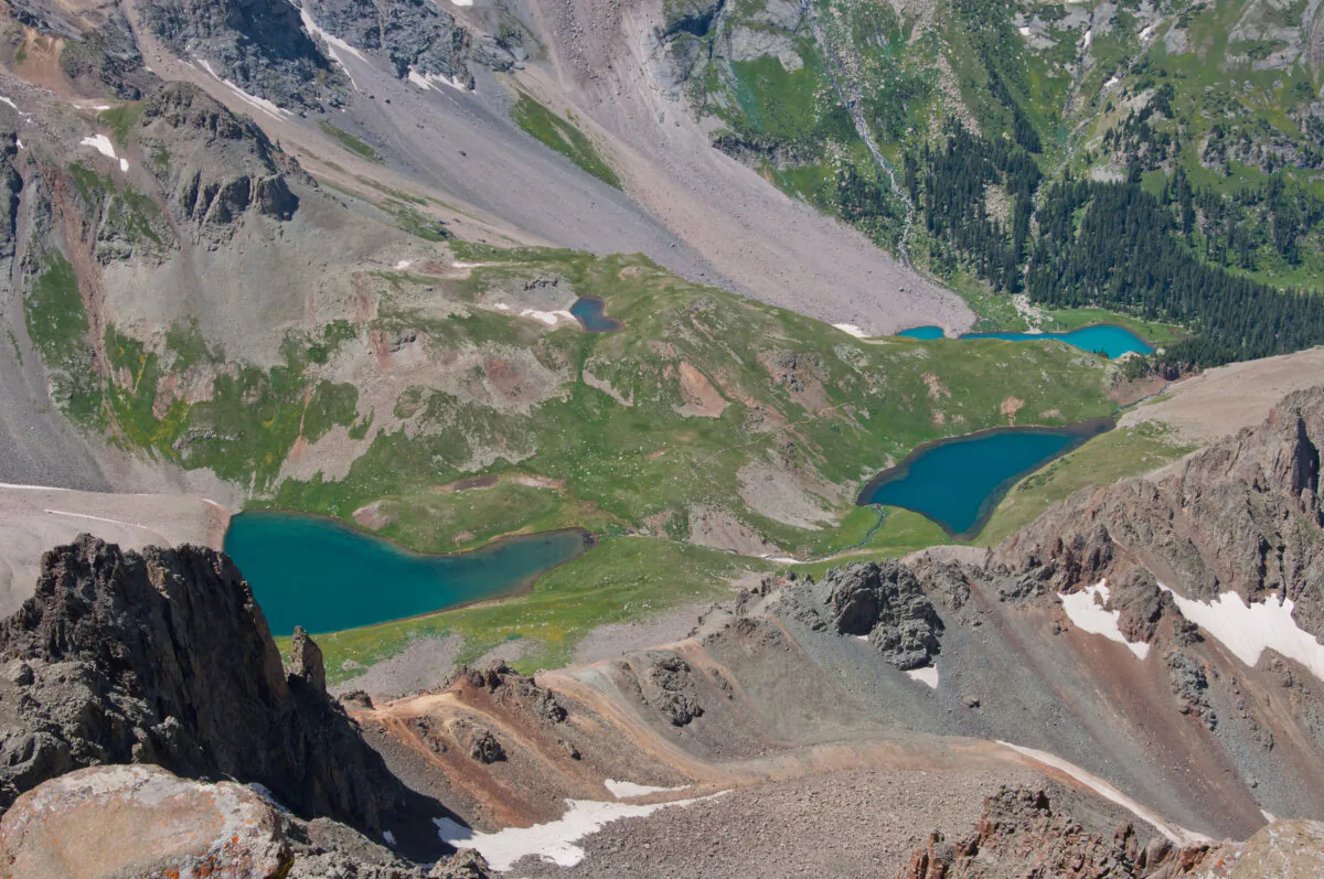 The Blue Lakes near Telluride, Colorado, high in the Rocky Mountains in the San Juan Mountain Range. (Bryan Roschetzky/Dreamstime/TNS)