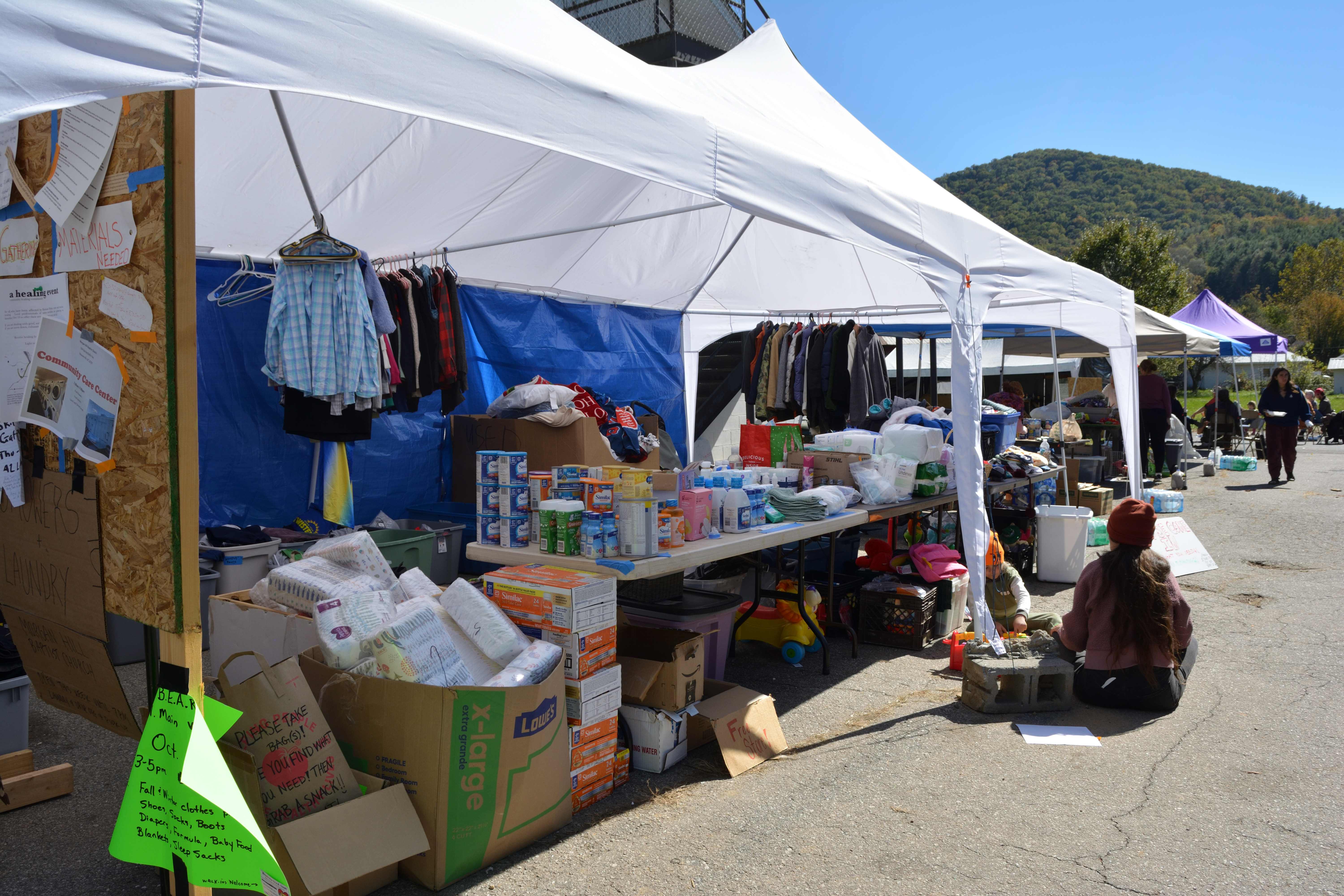 Barnardsville Help Station Hurricane Helene