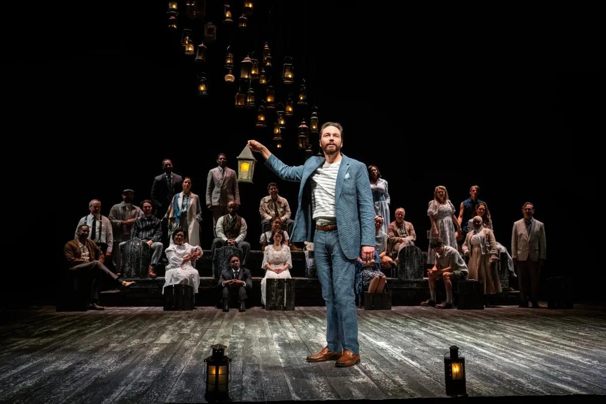 Jim Parsons (center) and the cast of "Our Town." (Daniel Rader)