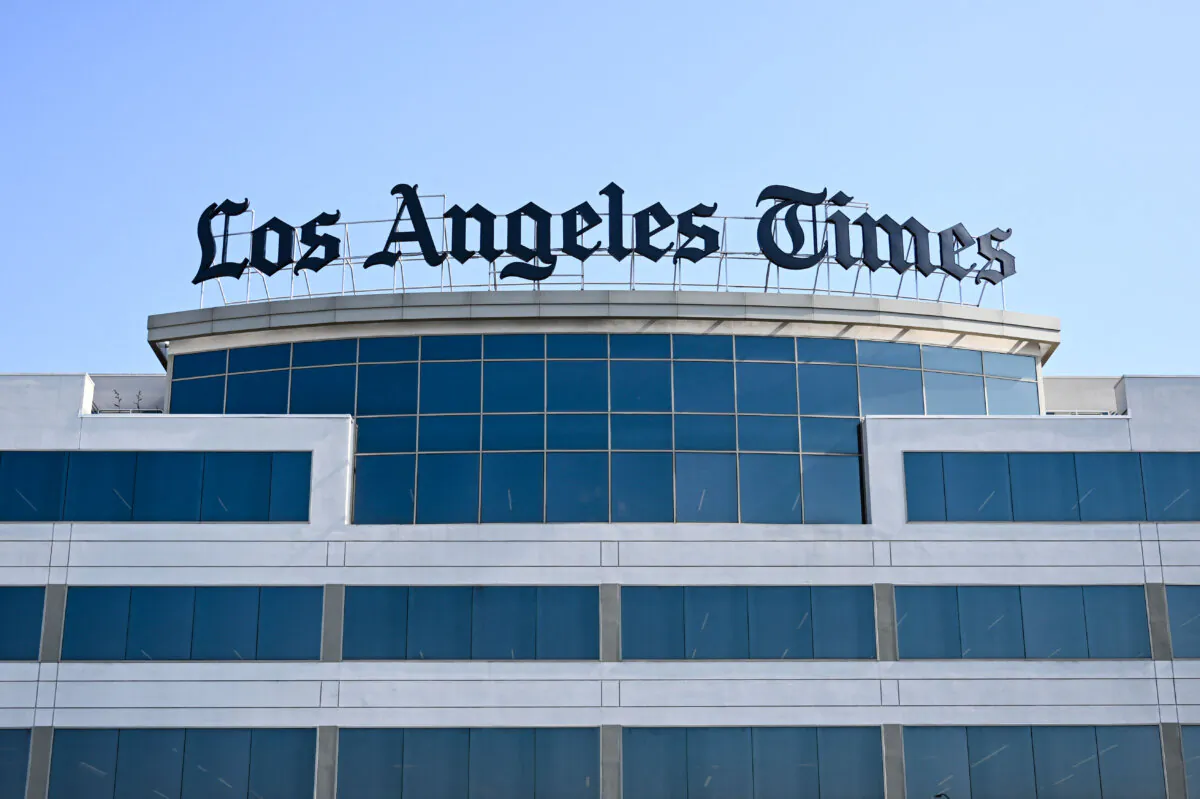 The Los Angeles Times headquarters in El Segundo, Calif., on June 7, 2023. (Patrick T. Fallon/AFP via Getty Images)
