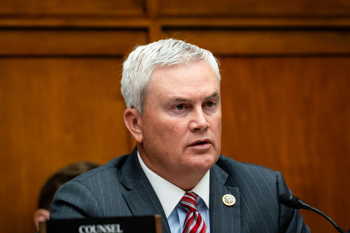 Rep. James Comer (R-Ky.) attends a hearing where Dr. Anthony Fauci testifies before the Select Subcommittee on the Coronavirus Pandemic in Washington on June 3, 2024. (Madalina Vasiliu/The Epoch Times)