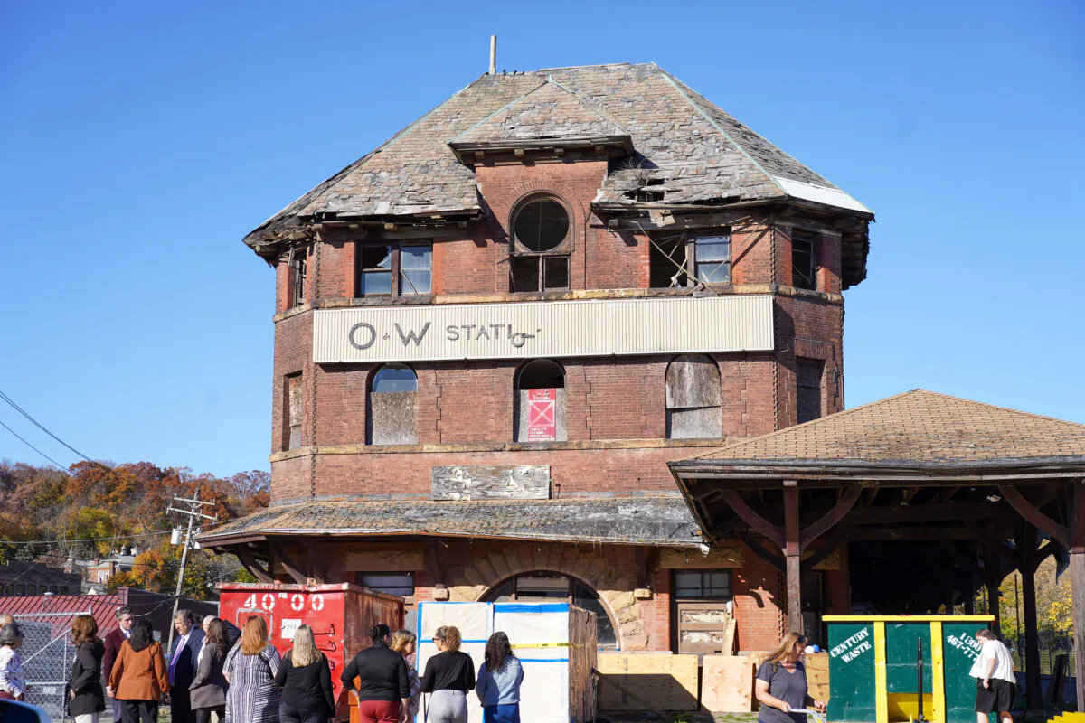 O&W Train Station in Middletown, N.Y., on Oct. 24, 2024. (Cara Ding/The Epoch Times)