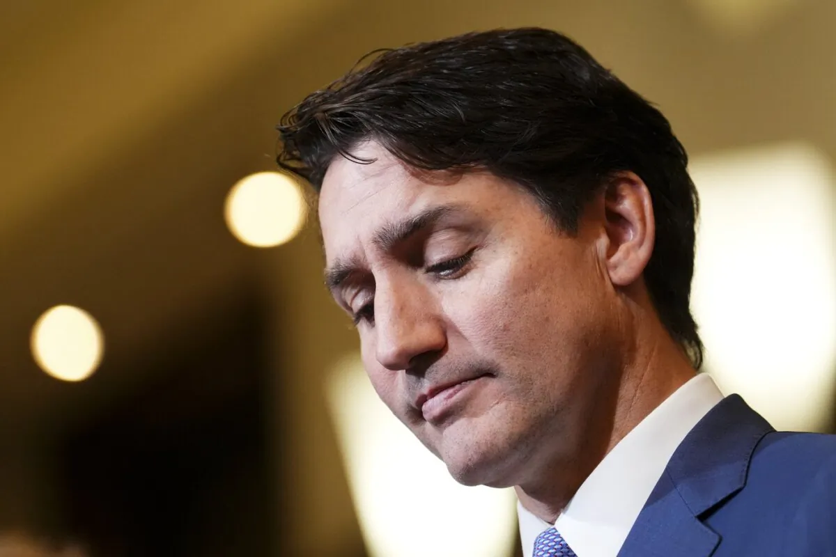 Prime Minister Justin Trudeau holds a press conference on Parliament Hill in Ottawa on Oct. 24, 2024. (The Canadian Press/Sean Kilpatrick)