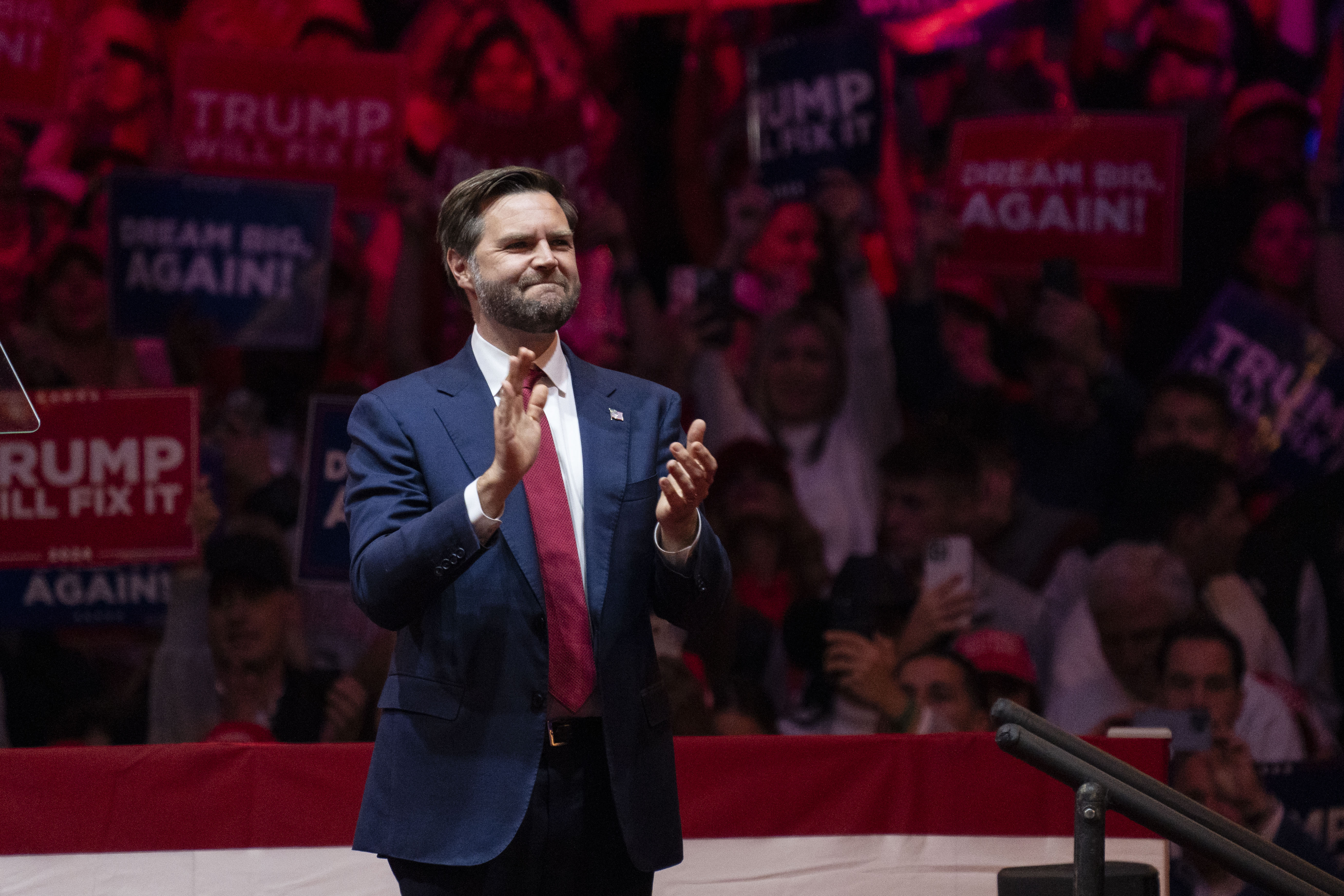 J.D. Vance Campaigns in Michigan and North Carolina