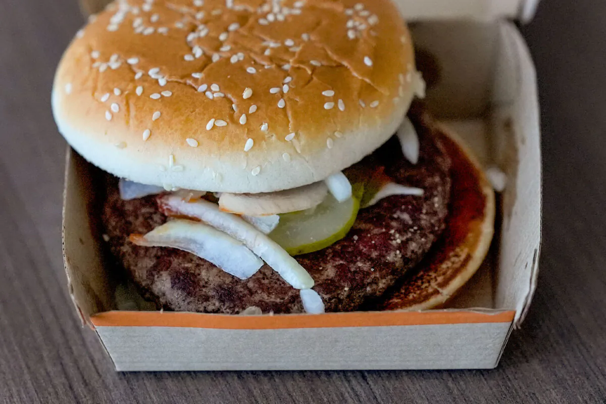 A McDonald's Quarter Pounder sandwich purchased in Chicago on Oct. 23, 2024. (Charles Rex Arbogast/AP Photo)