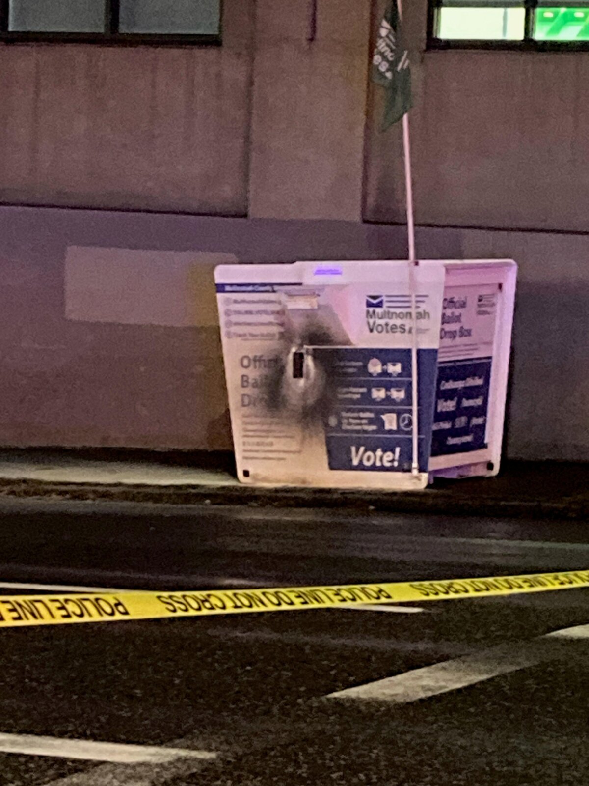 A Ballot Drop Box In Portland