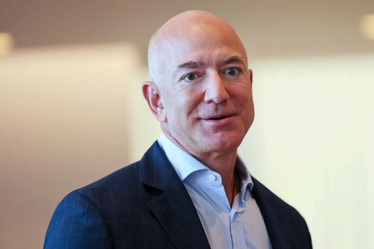Amazon founder Jeff Bezos in New York City on Sept. 20, 2021. (Michael M. Santiago/Getty Images)
